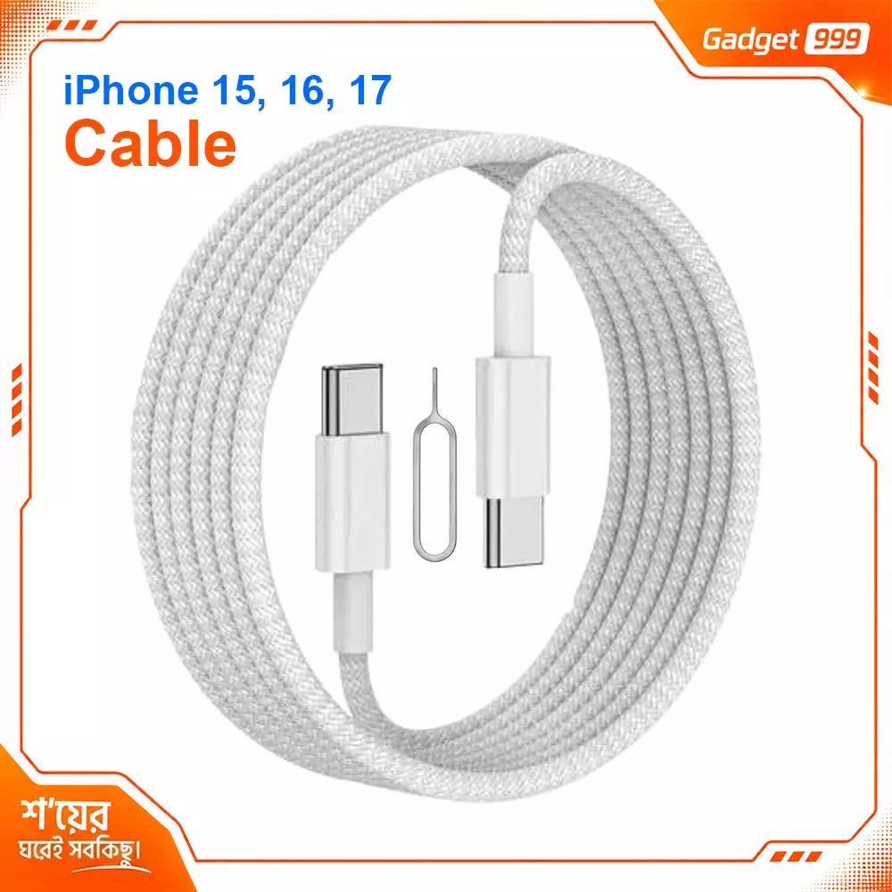 High Quality Braided USB-C to USB-C Fast Charging Cable for iPhone 15 16 17